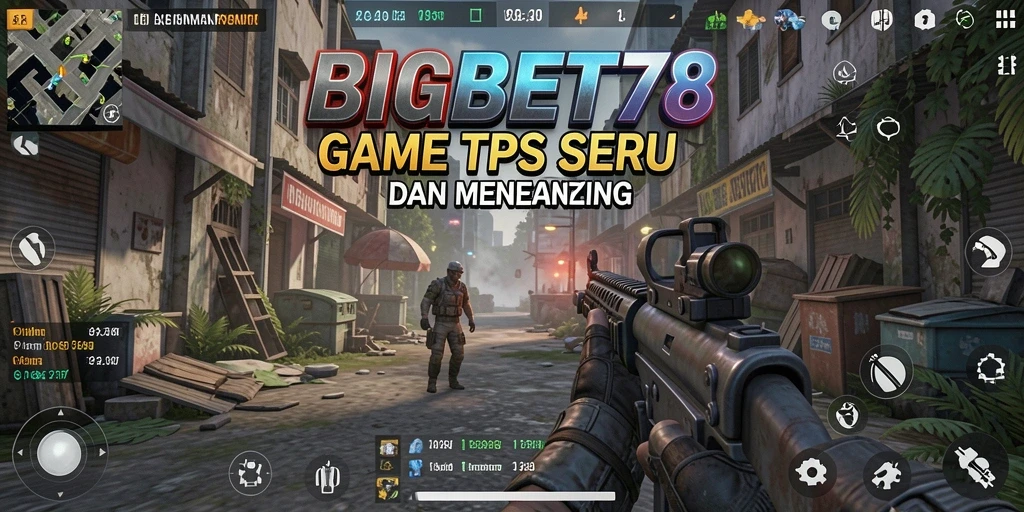 Screenshot BIGBET78 menunjukkan aksi gameplay seru di dunia TPS.