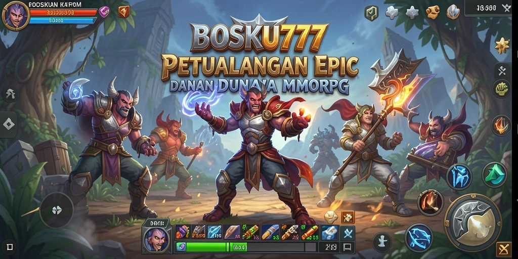 Gameplay seru dari BOSKU777 yang menampilkan pertarungan epik.