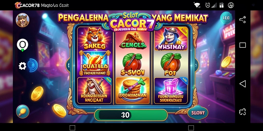 Tangkapan layar utama <strong>CACOR78</strong> menampilkan gameplay Slot yang mendebarkan.