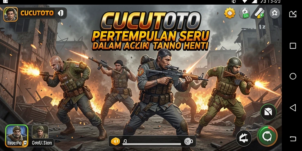Tampilan gameplay seru CUCUTOTO dalam aksi pertempuran.