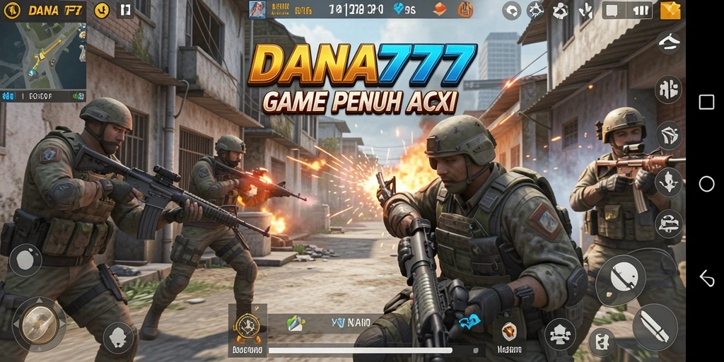 Tampilan gameplay <strong>DANA777</strong> yang mendebarkan dan penuh aksi FPS.