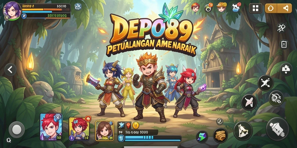 Tampilan gameplay menarik dalam dunia Anime yang penuh petualangan.