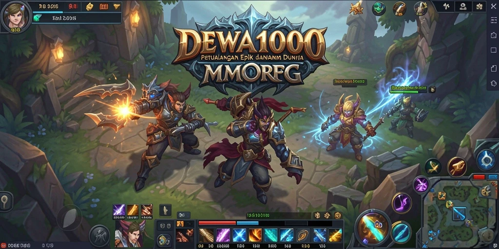 Tampilan gameplay yang menakjubkan dan seru dalam DEWA1000.