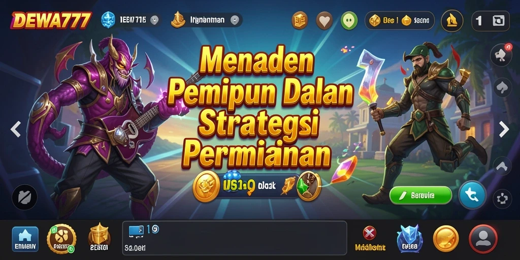 Screenshot gameplay DEWA777 yang menampilkan pertarungan strategis.