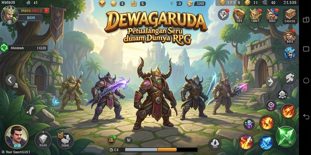 Tampilan menarik dari gameplay seru di DEWAGARUDA.