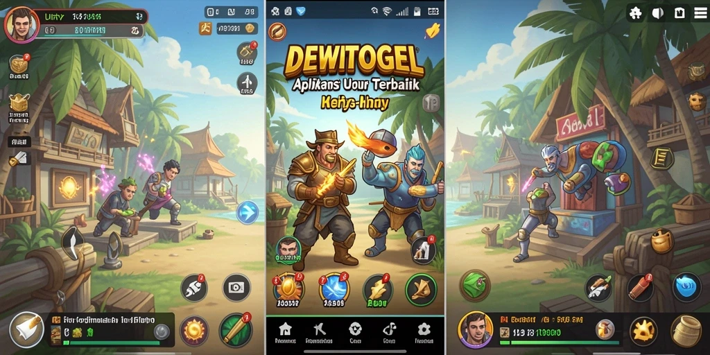 Tampilan antarmuka DEWITOGEL yang sederhana dan efisien.