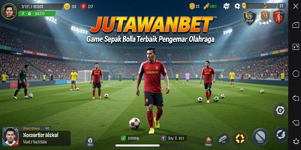 Screenshot gameplay JUTAWANBET yang menunjukkan pertandingan seru dan tim yang bersaing.