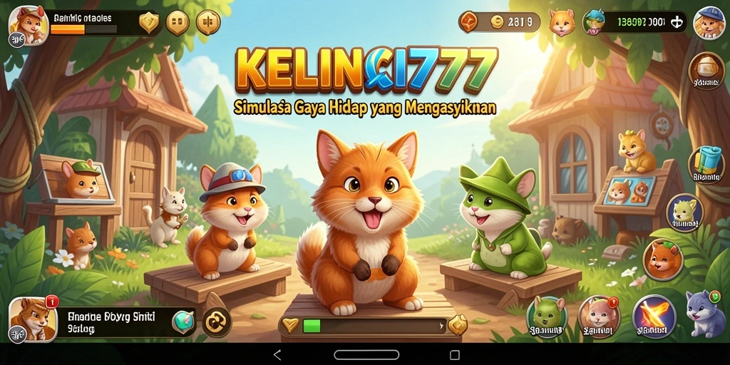 Tampilan gameplay KELINCI777 yang menarik dan penuh warna.