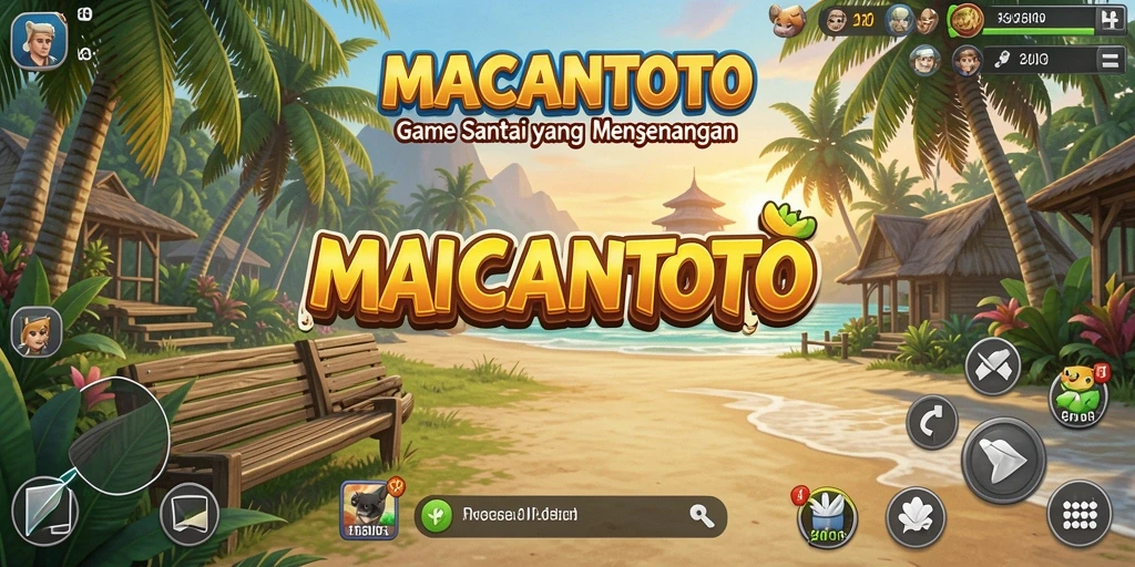 Screenshot menunjukkan gameplay santai dan menyenangkan dari MACANTOTO.