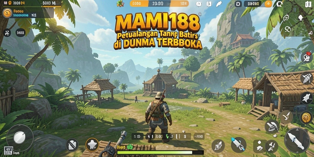 Tampilan gameplay seru dari MAMI188 dalam dunia terbuka yang luas.