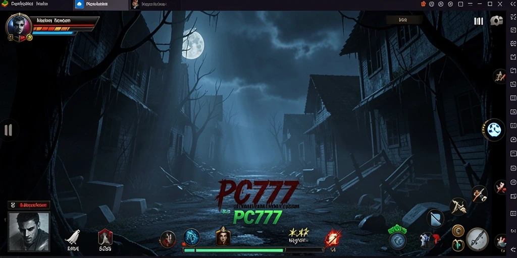 Gameplay menegangkan dengan visual gelap dan suara mengerikan.