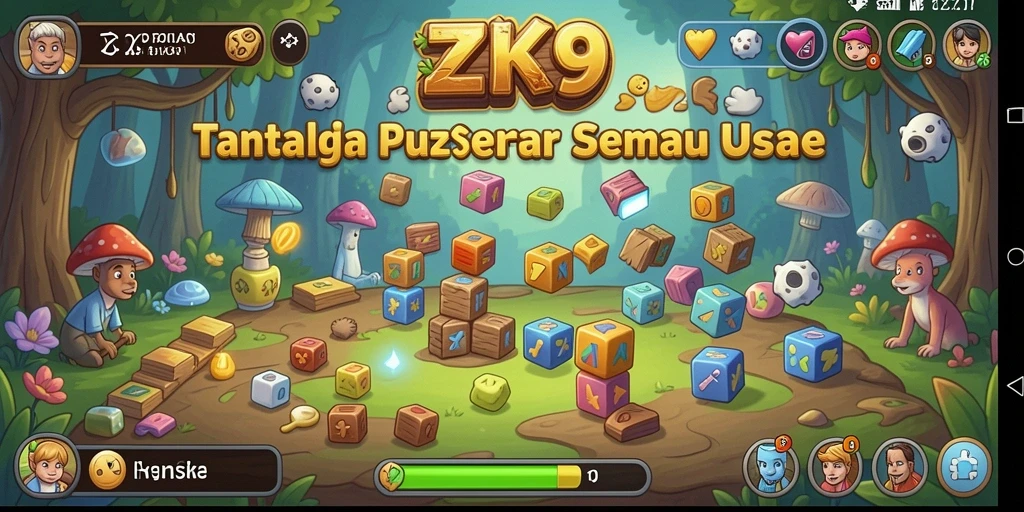 Gameplay ZK9 dengan teka-teki menarik yang menantang kemampuan berpikir.