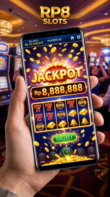 Screenshot tampilan utama aplikasi rp8 yang user-friendly.
